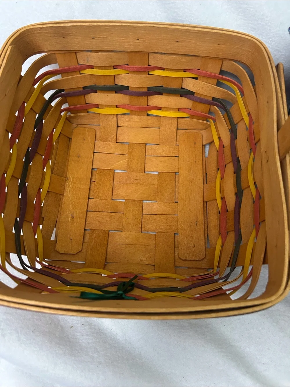 Longaberger 1998 Easter Basket with Liner & Protector